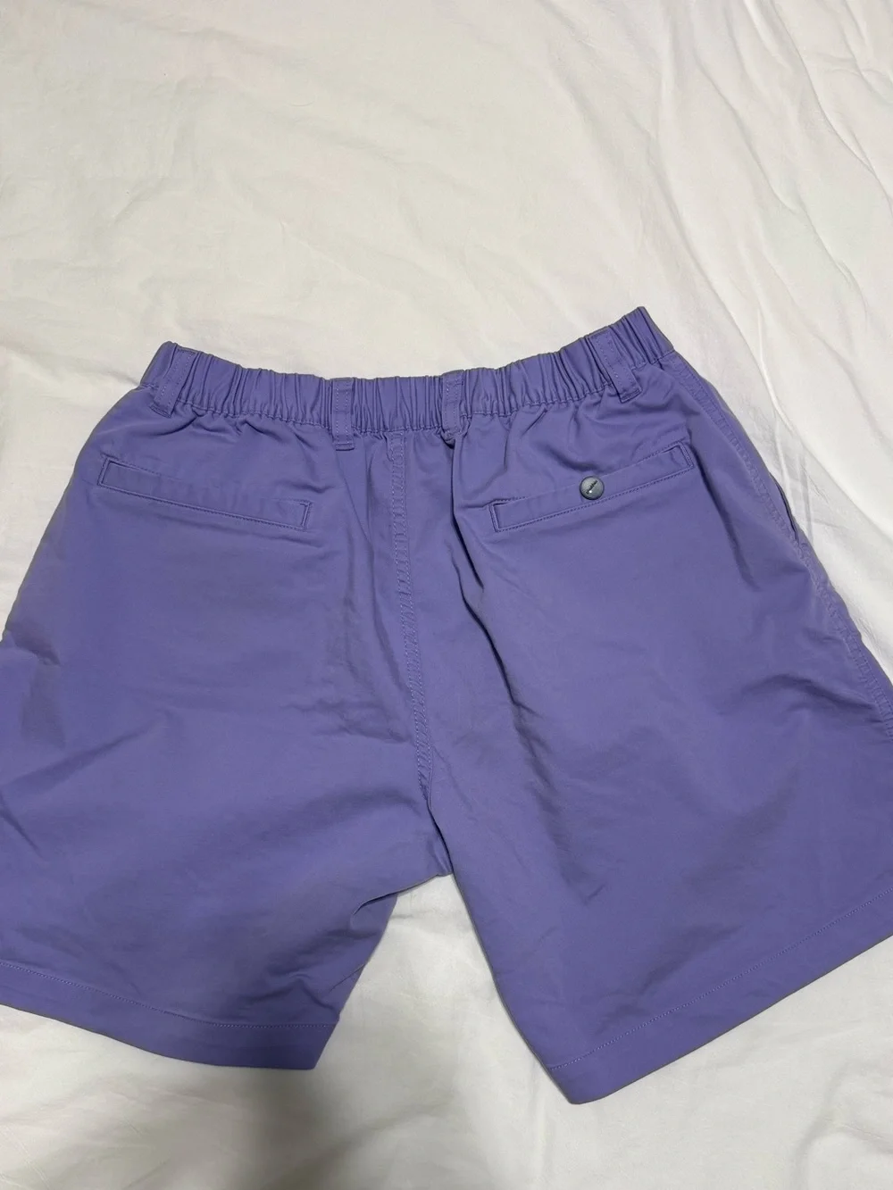 chubbies Lavender Golf Shorts with Elastic Waist and Golf Marker